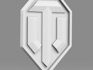 world of tanks logo 3D Model