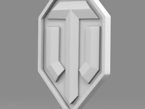 world of tanks logo 3D Model