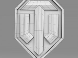world of tanks logo Modello 3D