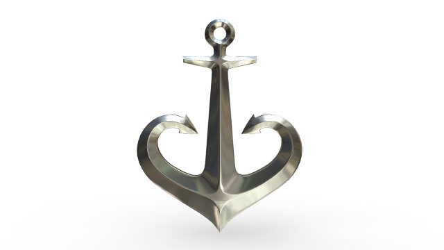 anchor logo Modello 3D .c4d .max .obj .3ds .fbx .stl .blend 