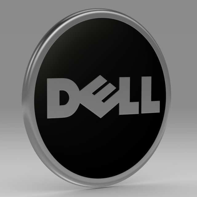 dell logo 3D 모델 .c4d .max .obj .3ds .fbx .stl .blend 