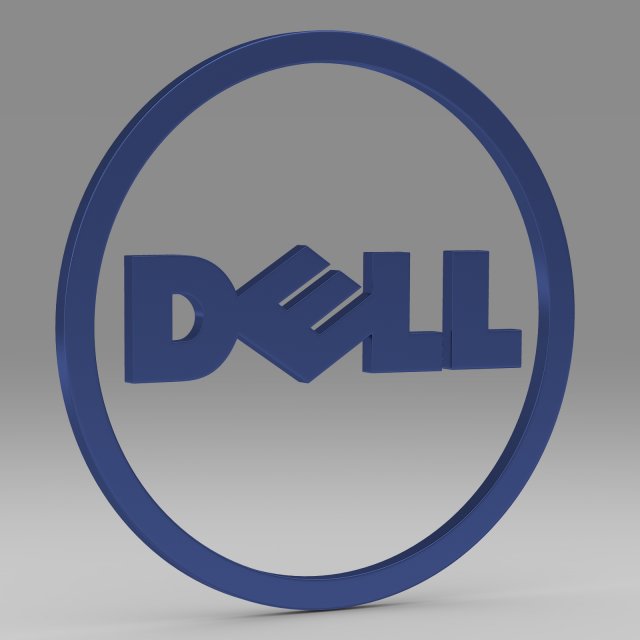 dell logo 3D-Modell .c4d .max .obj .3ds .fbx .stl .blend 