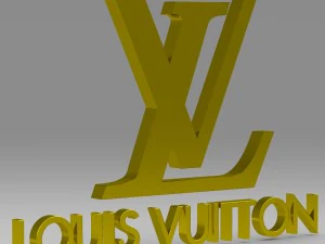 logo louis vuitton Modèle 3D