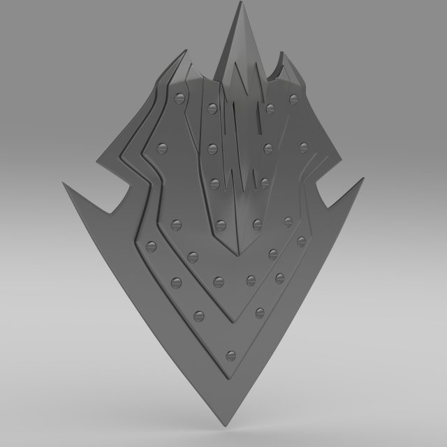 orcish shield Model 3D .c4d .max .obj .3ds .fbx .stl .blend 