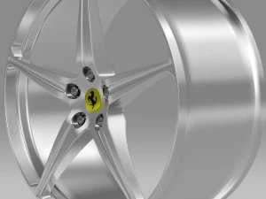 ferrari 458 spider rim 3D Model