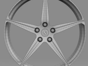 ferrari 458 spider rim 3D Model