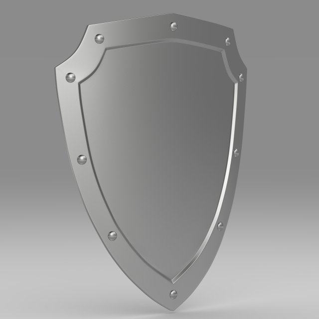 medieval shield 3D Model .c4d .max .obj .3ds .fbx .stl .blend 