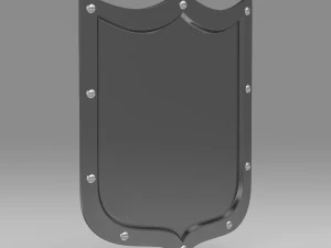 盾 3D 模型