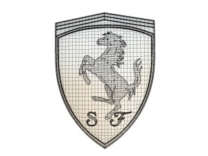 ferrari logo 3Dモデル