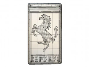 logotipo de ferrari Modelo 3D