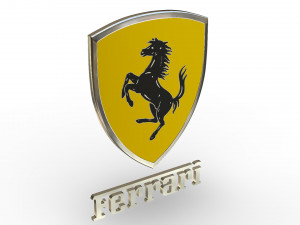 ferrari logo 3D 모델