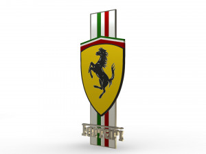 ferrari logo 3Dモデル