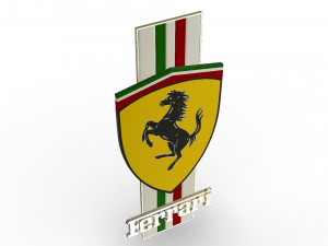 ferrari logo 3Dモデル