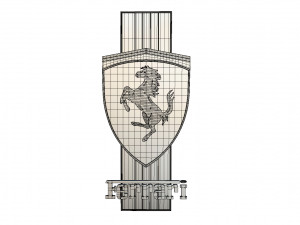 ferrari logo 3Dモデル