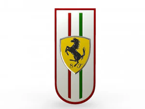 페라리 로고 3D 모델