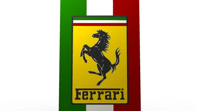 ferrari logo 3D Model .c4d .max .obj .3ds .fbx .stl .blend