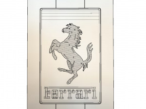 ferrari logo 3D Модель