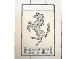 ferrari logo 3D Model