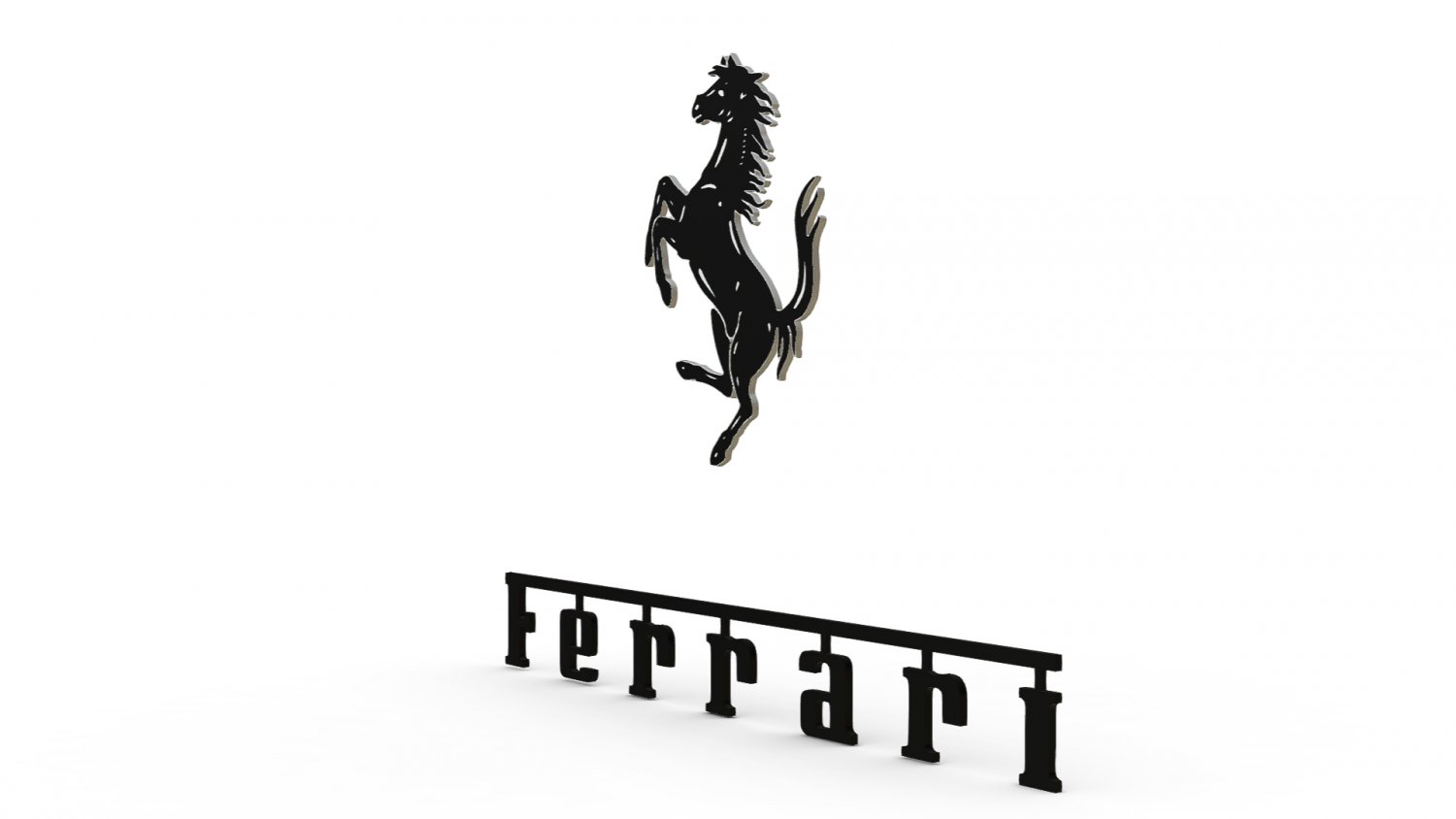 Ferrari logo 3d