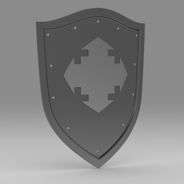 shield Model 3D .c4d .max .obj .3ds .fbx .stl .blend 