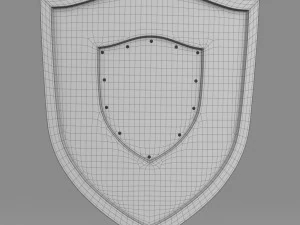 방패 3D 모델