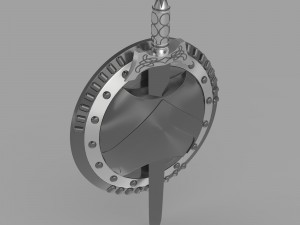 shield and sword 3D मॉडल