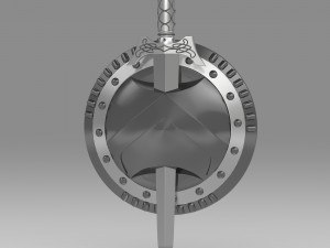 shield and sword 3D मॉडल