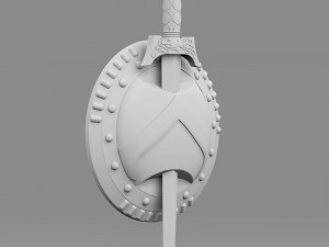 shield and sword 3D मॉडल