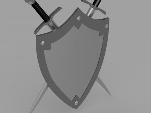 shield and sword 3D 모델