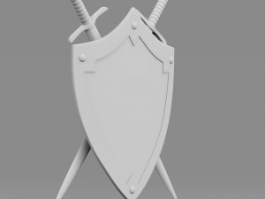 shield and sword 3D 모델