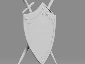 shield and sword 3D Model