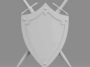 shield and sword 3D Model