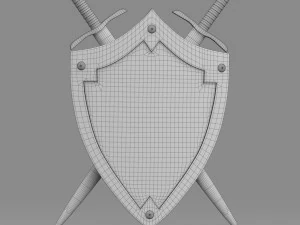 shield and sword 3D Model