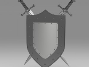 shield and sword 3D Model