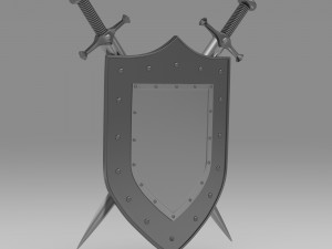 shield and sword 3D Модель