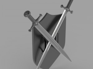 shield and sword 3D Модель