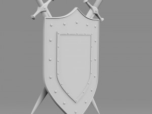 shield and sword 3D Модель