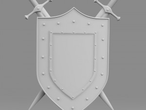 shield and sword 3D Модель