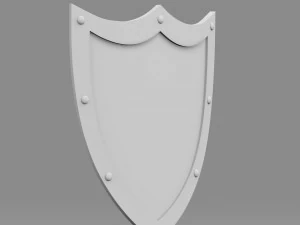 방패 3D 모델