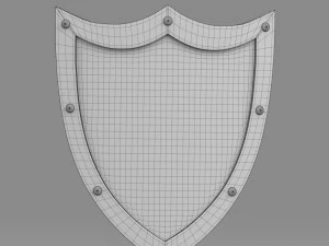 방패 3D 모델