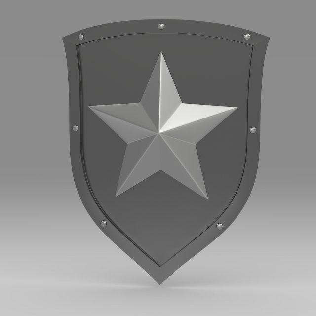 shield Model 3D .c4d .max .obj .3ds .fbx .stl .blend 
