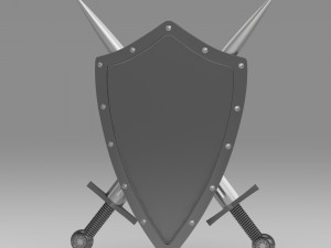 shield and sword 3D Model