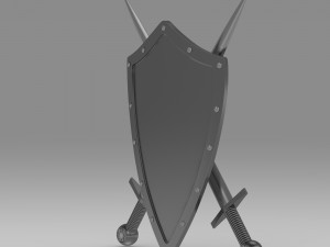 shield and sword 3D Model
