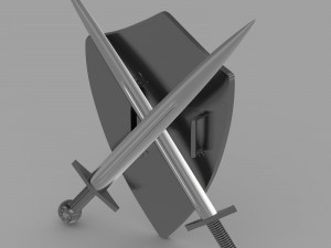 shield and sword 3D Model