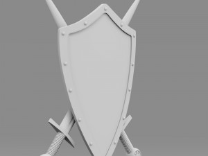 shield and sword 3D Model
