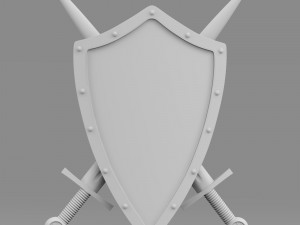 shield and sword 3D Model