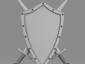 shield and sword 3D Model