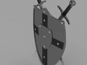 shield and sword 3D Model