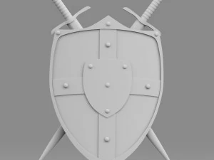 shield and sword 3D Model