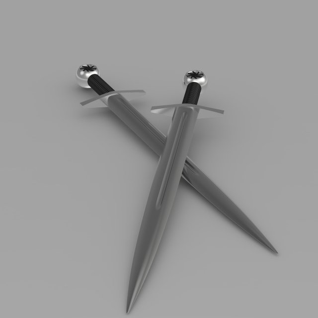 sword Model 3D .c4d .max .obj .3ds .fbx .stl .blend 